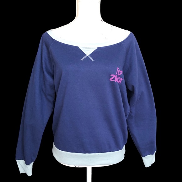 $10 SALE! I LOVE ZUMBA Sweatshirt Heart Dance Fitness Wear L Classic RARE - Picture 12 of 12